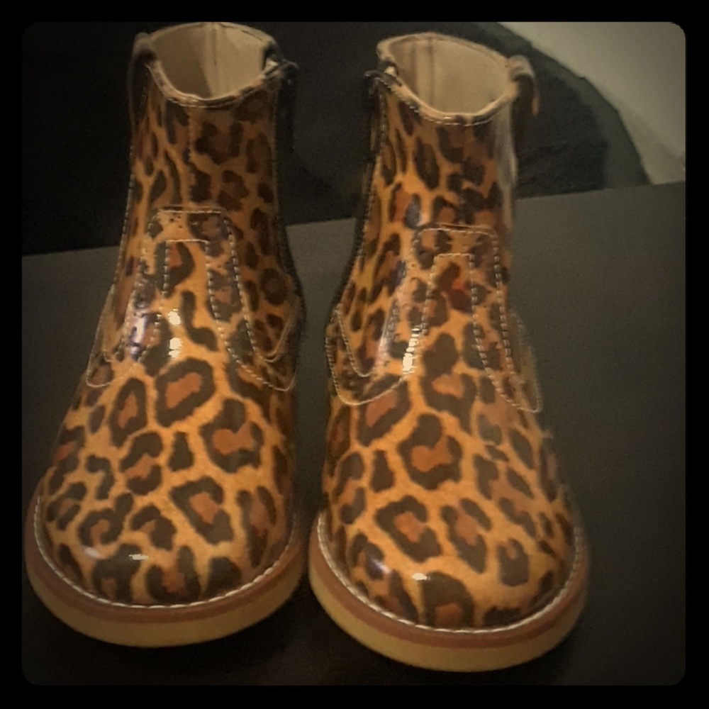 New cheetah print boots
